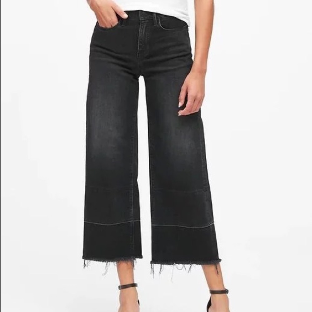 Banana Republic High-Rise Wide-Leg Crop Jeans